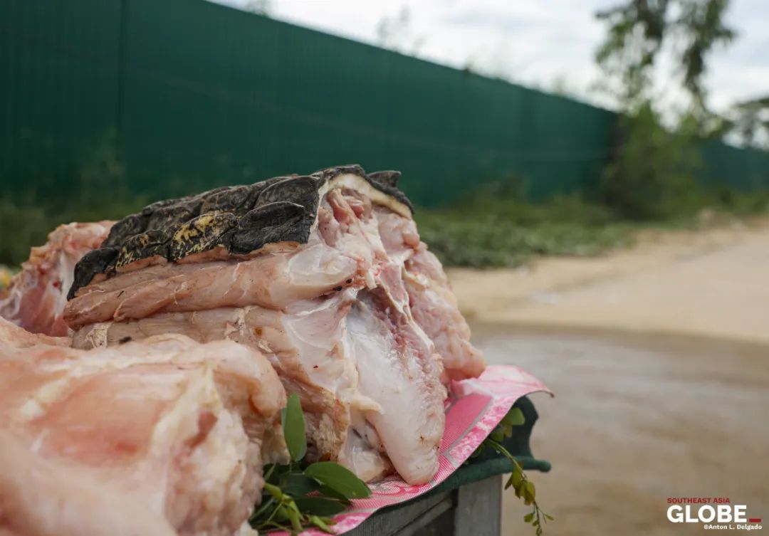 柬埔寨卖肉,柬埔寨路边摊