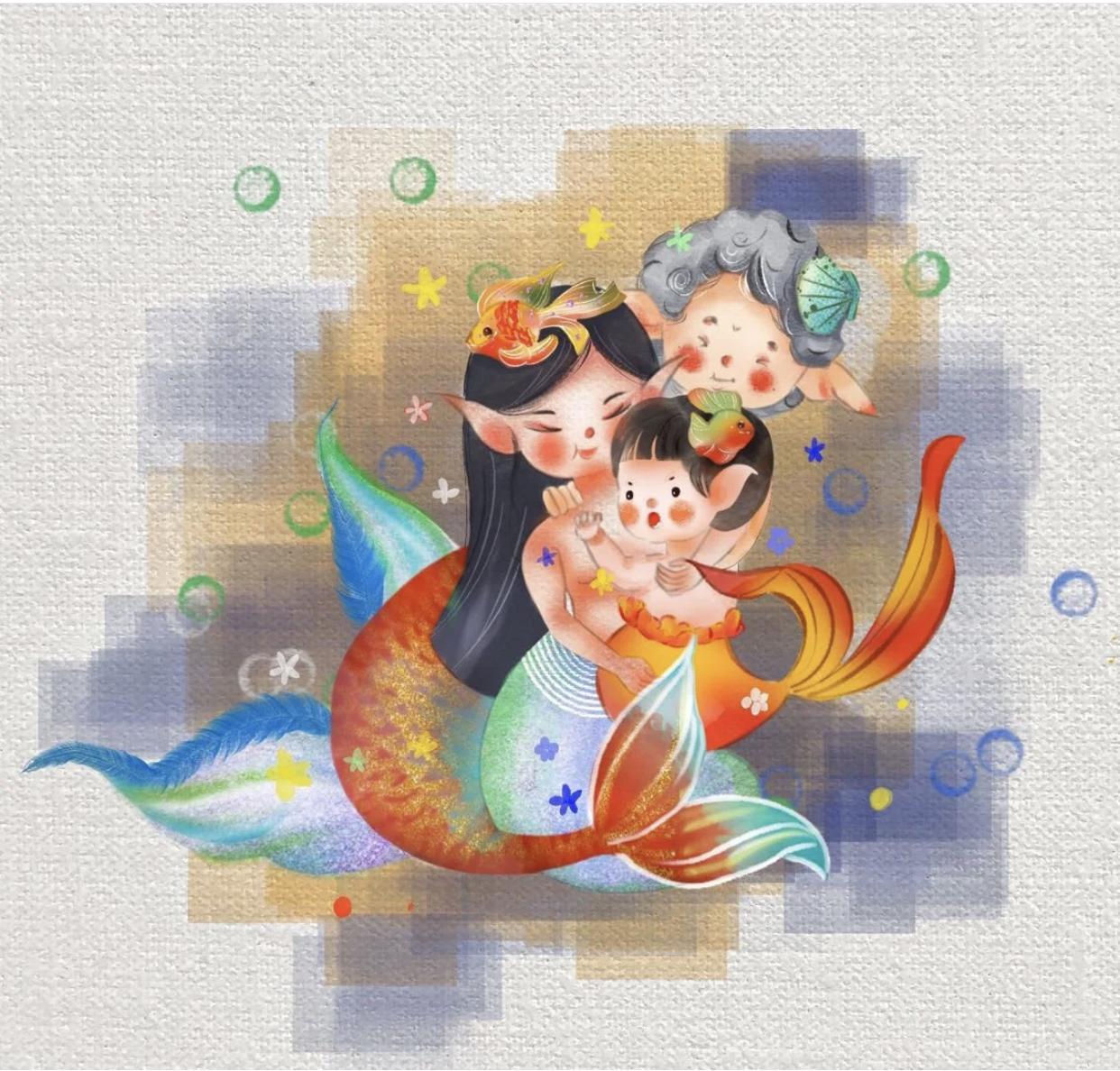 古风小插画q版萌可爱,可爱的古风人物插画