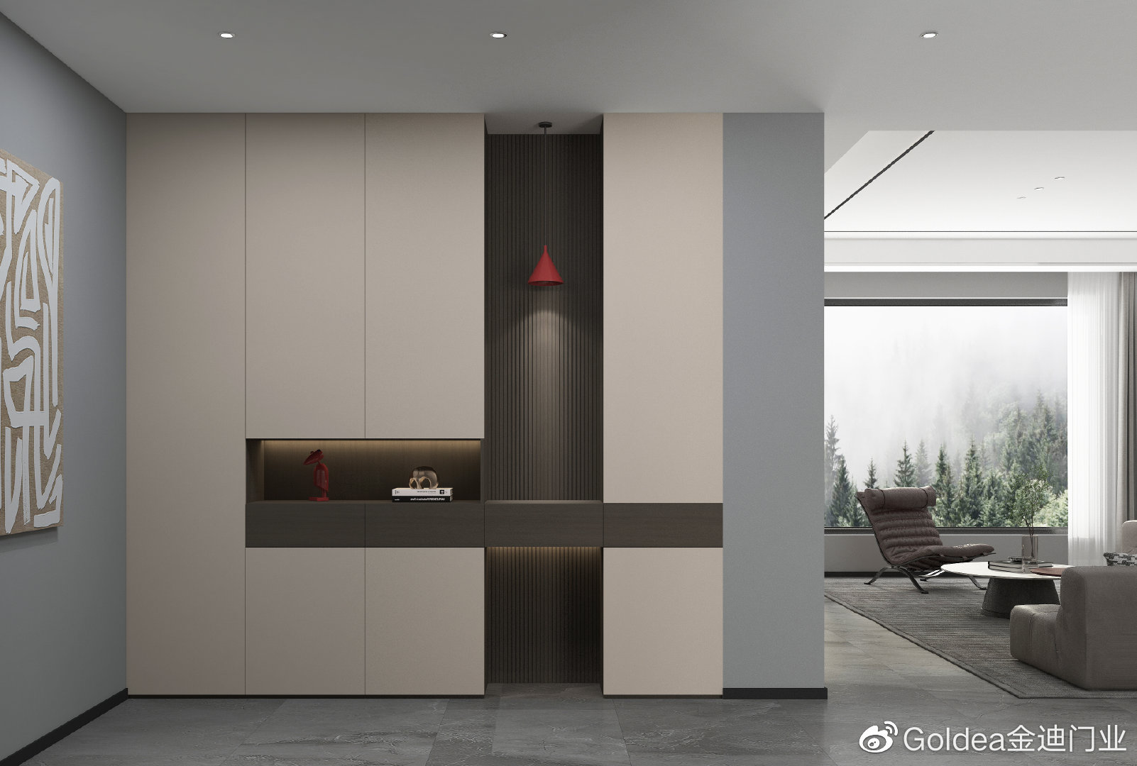 金迪门业轻奢图片,金迪现代简约门