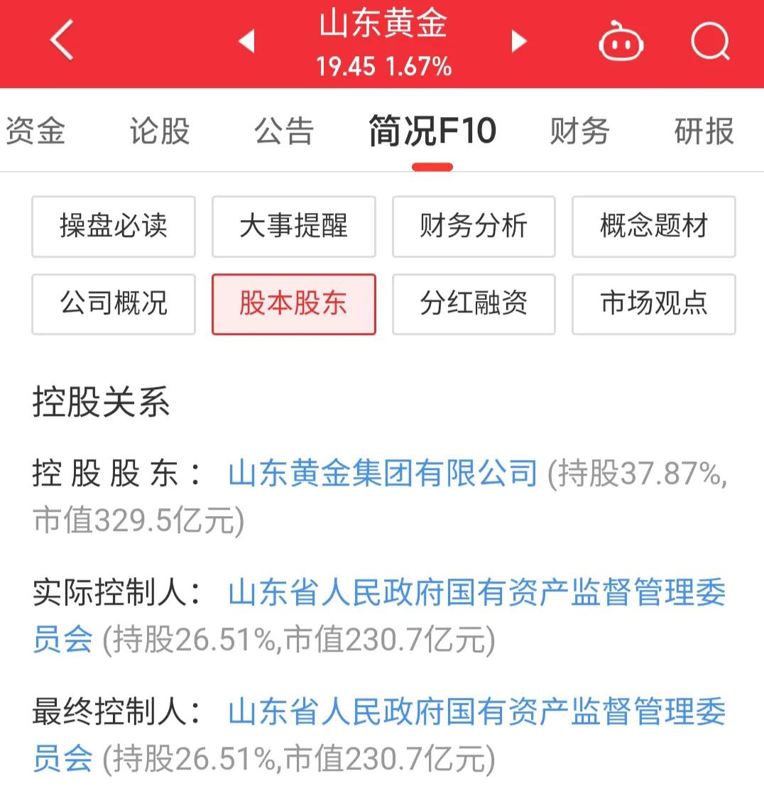 山东黄金股票行情600547多少钱一股,上证指数山东黄金600547