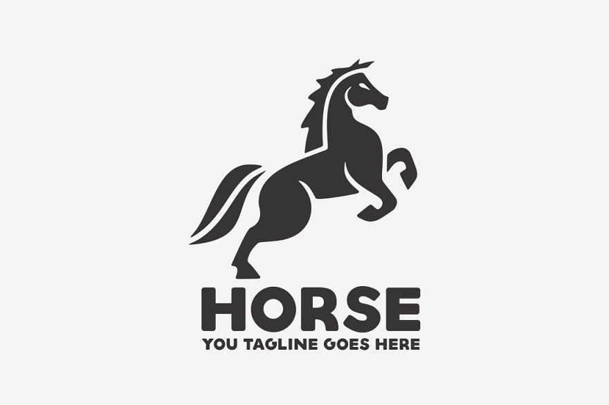 logos：马不停蹄！一组活力十足的马元素标志设计