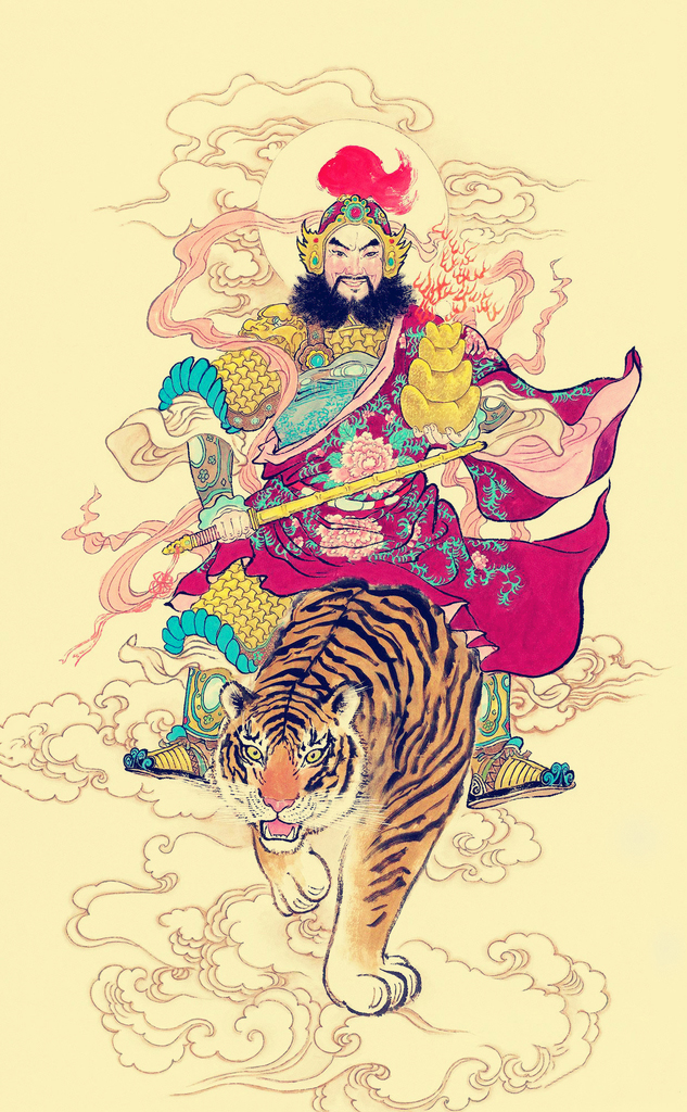 财神赵公明手机壁纸,赵公明招财壁纸