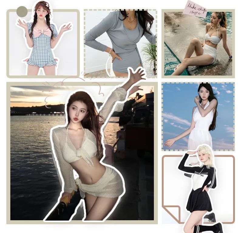 2021泳衣推荐显瘦遮肉防晒,保守又好看的泳衣显瘦仙气