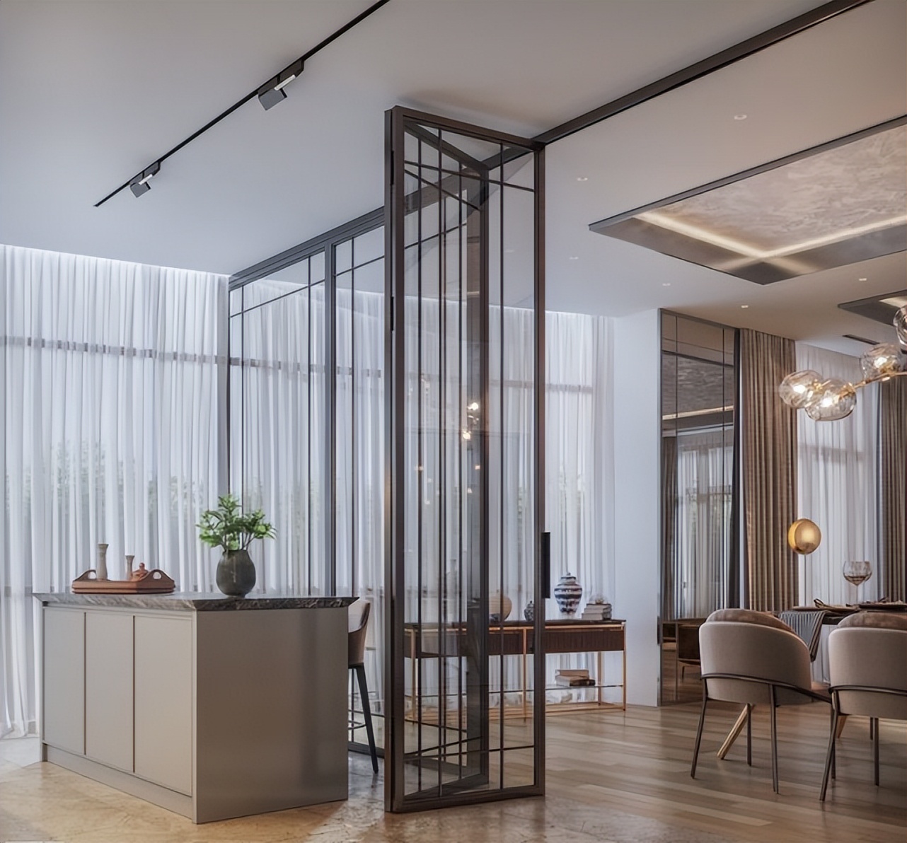 折叠门推拉门,什么是折叠门的尺寸