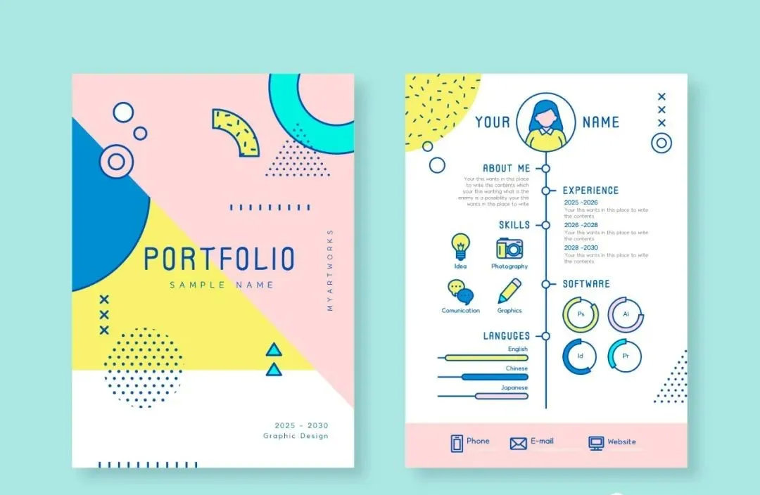 100套设计师简历模板,设计师100个简历模板