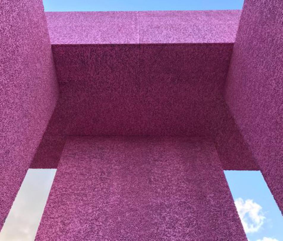 泡沫铝夜间效果图片,泡沫铝透光效果图