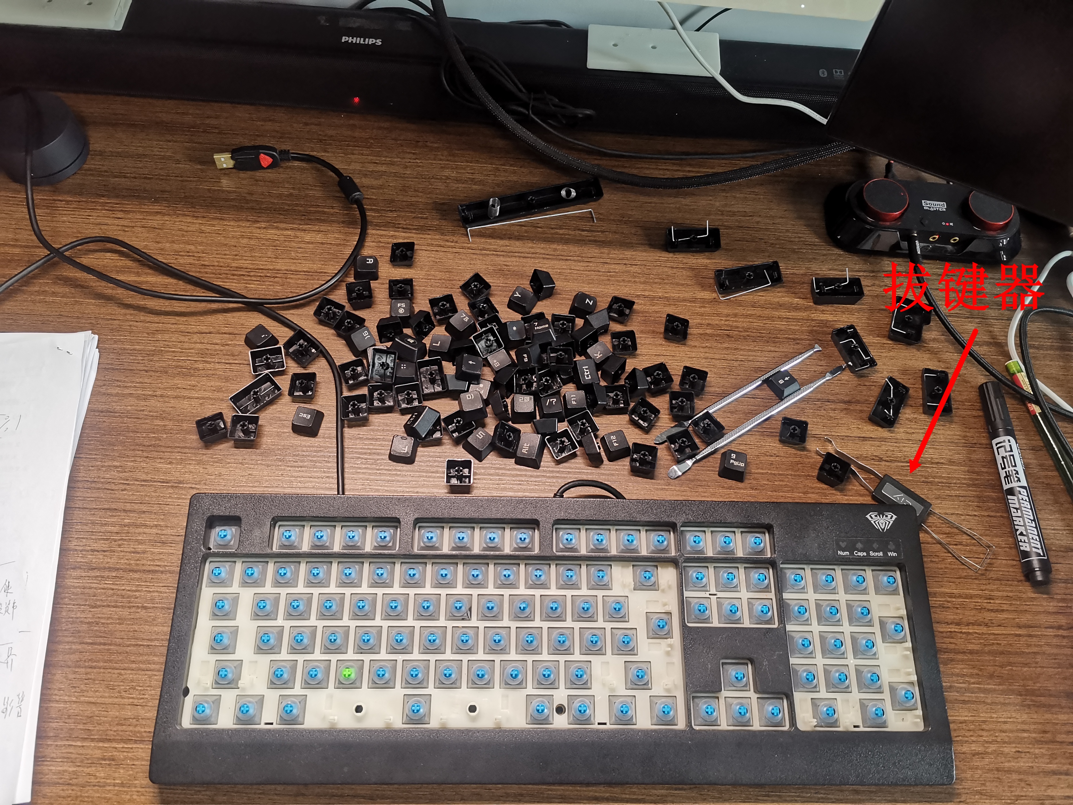 狼蛛鬼王键盘键位图,狼蛛机械鬼王3区支持换轴吗