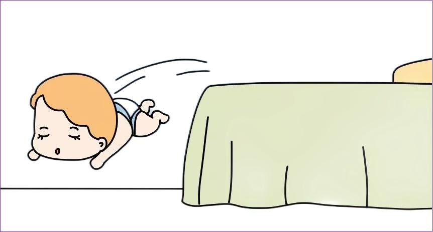 宝宝从床上摔地上怎么确定没事,夜里从床上掉地上是啥问题