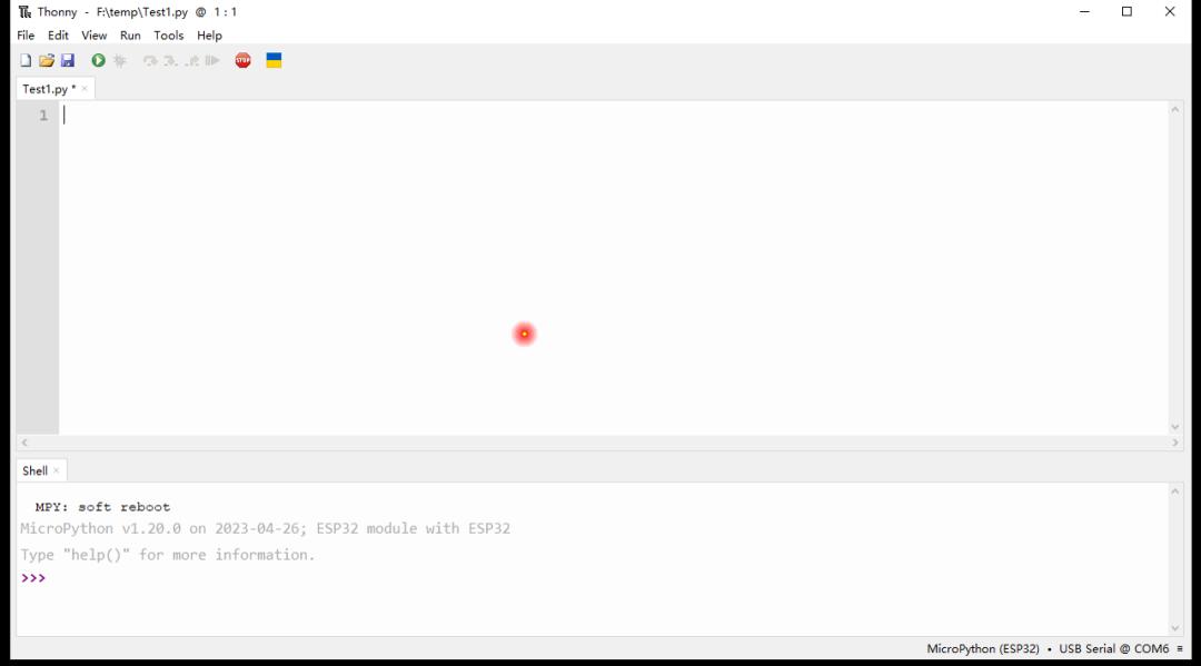 将基于ESP32控制板接入电脑Thonny软件