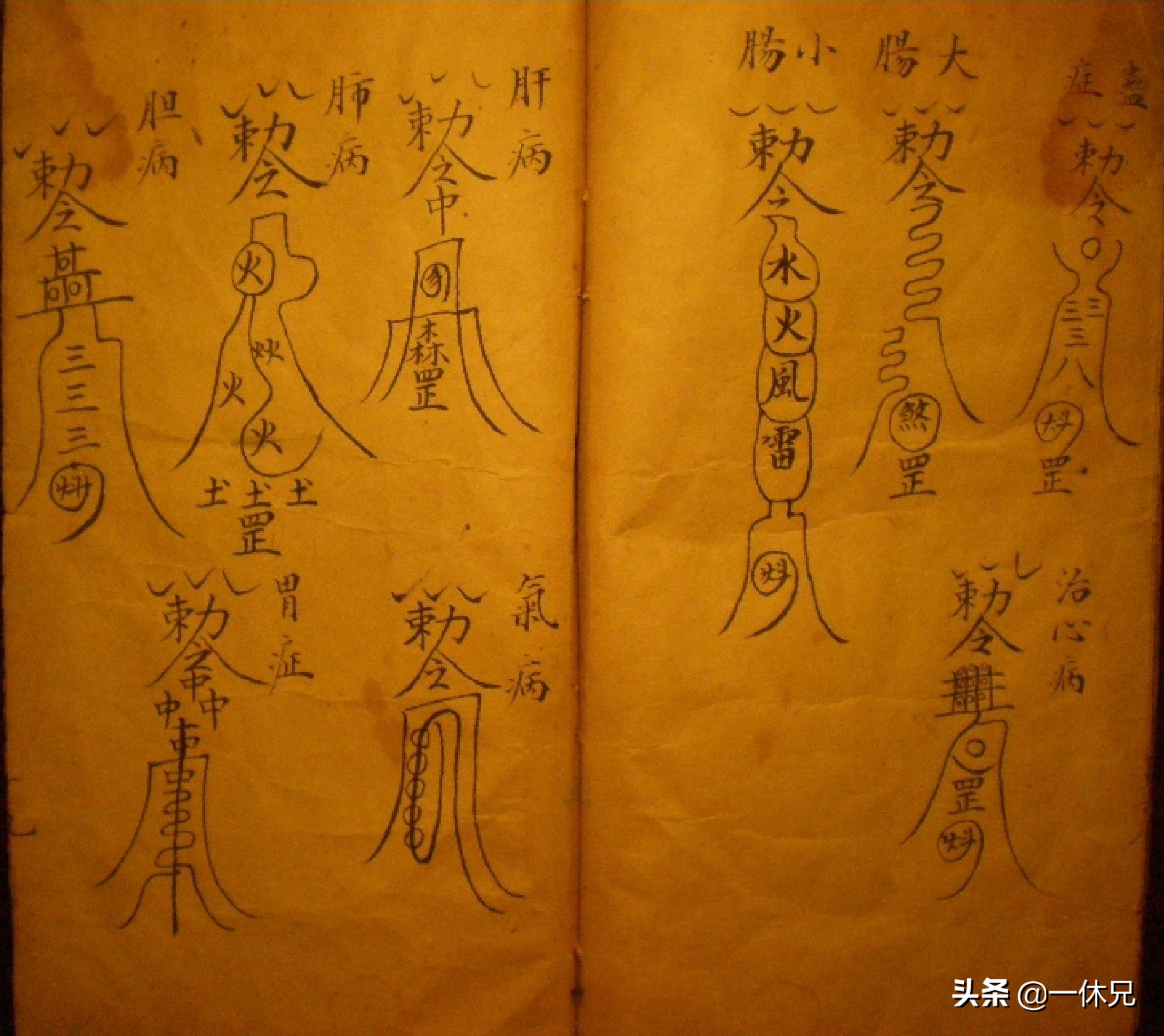 秘传正一符咒图解,祝由秘传符咒