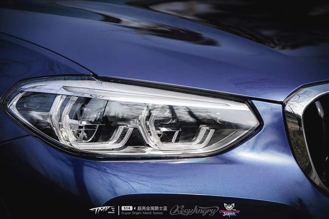 爵士蓝车膜,爵士蓝汽车改色膜