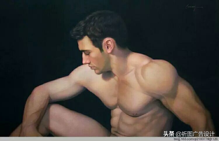 彩色粉笔人像绘画,人像粉笔画