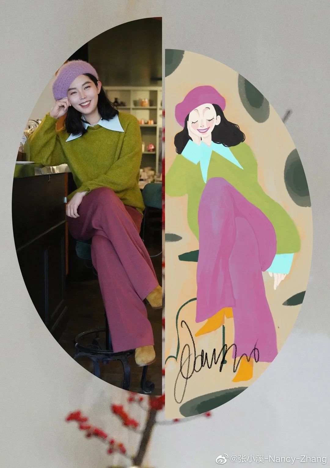 刘诗诗彩色铅笔画,刘诗诗立体画