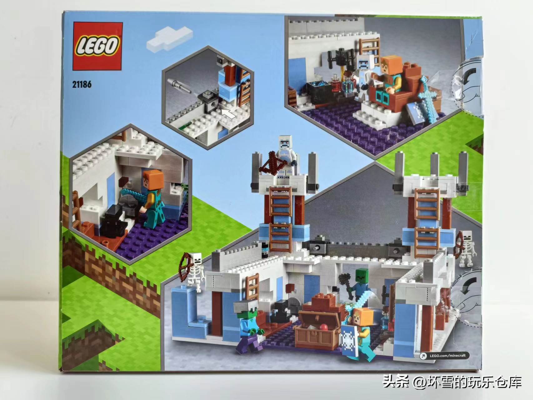 坏雪玩哥斯拉积木,坏雪玩乐高积木