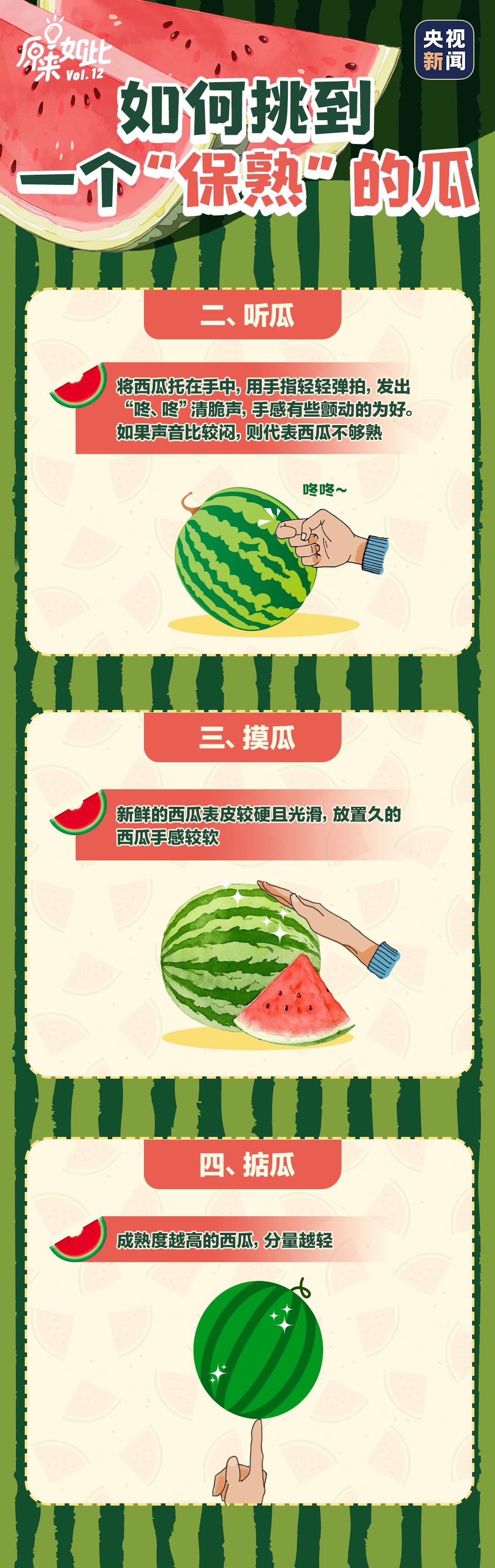 如何买的西瓜又甜又好吃,怎么买西瓜最甜小技巧