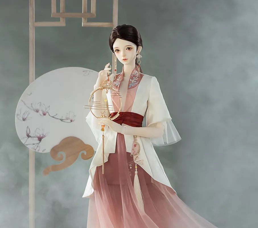 bjd娃娃衣服古风刺绣,自己做bjd娃娃古风衣服