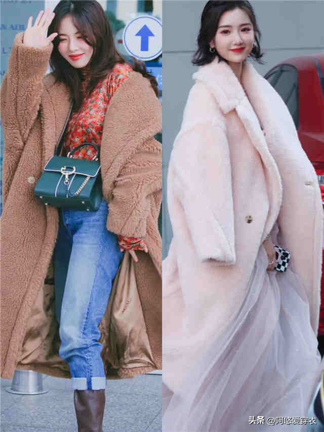没想到：今年流行的“泰迪熊大衣”，比皮草还洋气，温暖显瘦又美