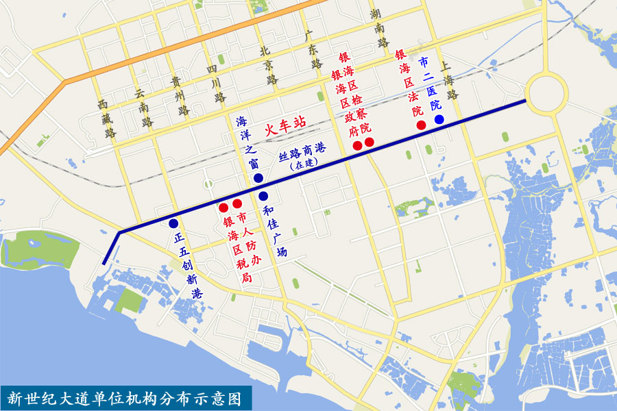 北海新世纪大道南延线最终规划图,2021北海要修通的道路有哪几条