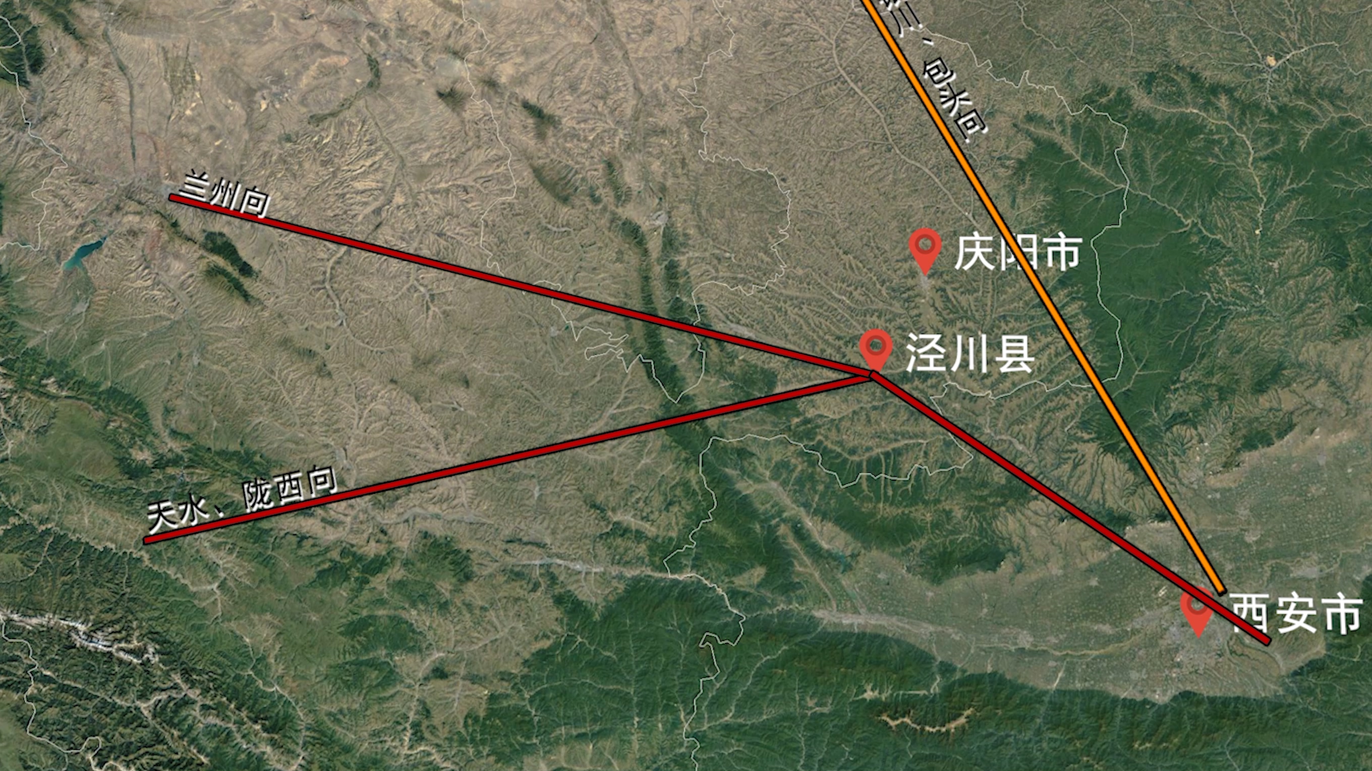 陇东地理位置,陇东重要的县