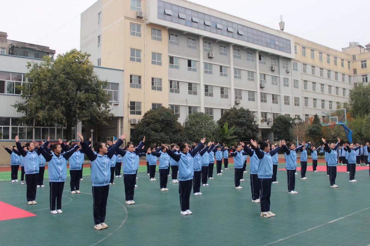 虢镇初级中学2021课间操比赛,花式课间操跳出青春应有的样子