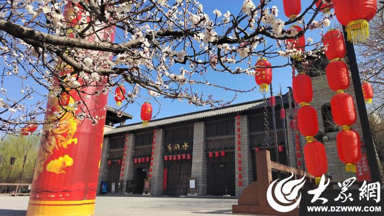 山东水泊梁山景区春景,水泊梁山春景