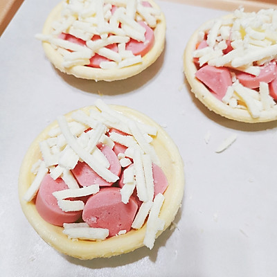 蛋挞皮小披萨好看又好吃,简约版披萨蛋挞皮