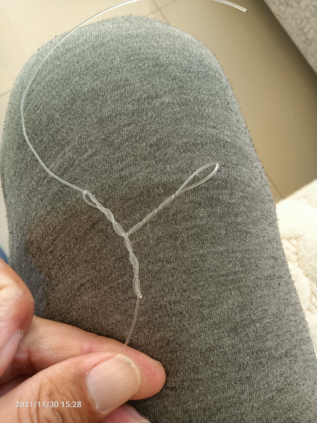 自己怎么做串钩图解,串钩三钩钓组制作方法