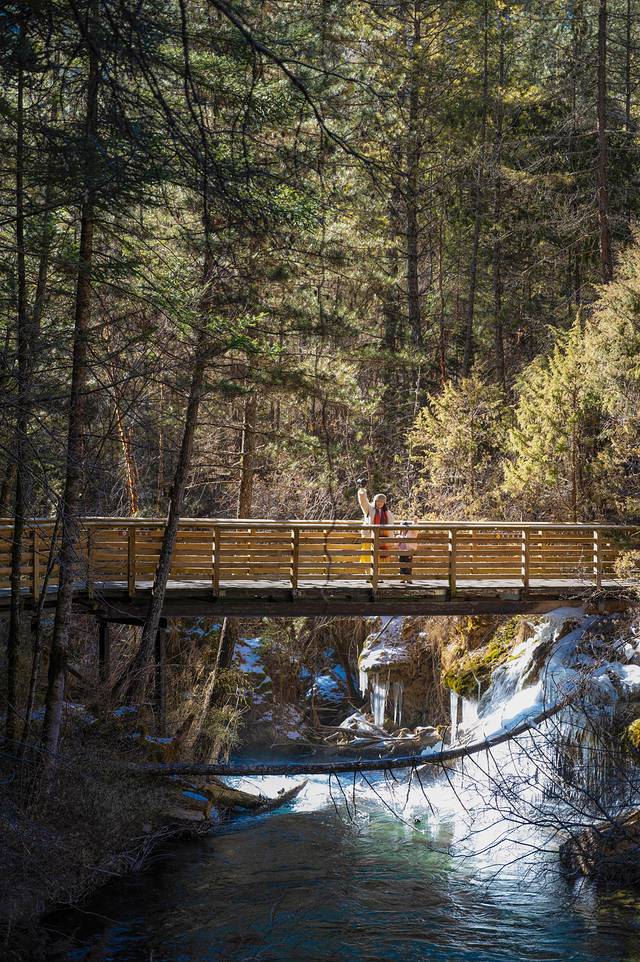 冬日九寨童话世界,九寨沟翠海蓝冰
