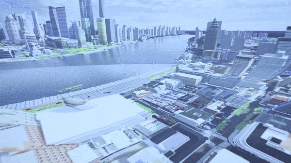 沉浸式城市沙盘视频,上海城市规划展示馆特色