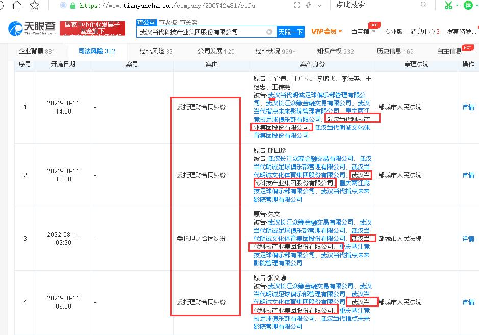 当代科技牵涉多起合同纠纷：今年以来五次成被执行人、执行标的累计高达26亿元、所持有的多个公司股权遭司法冻结