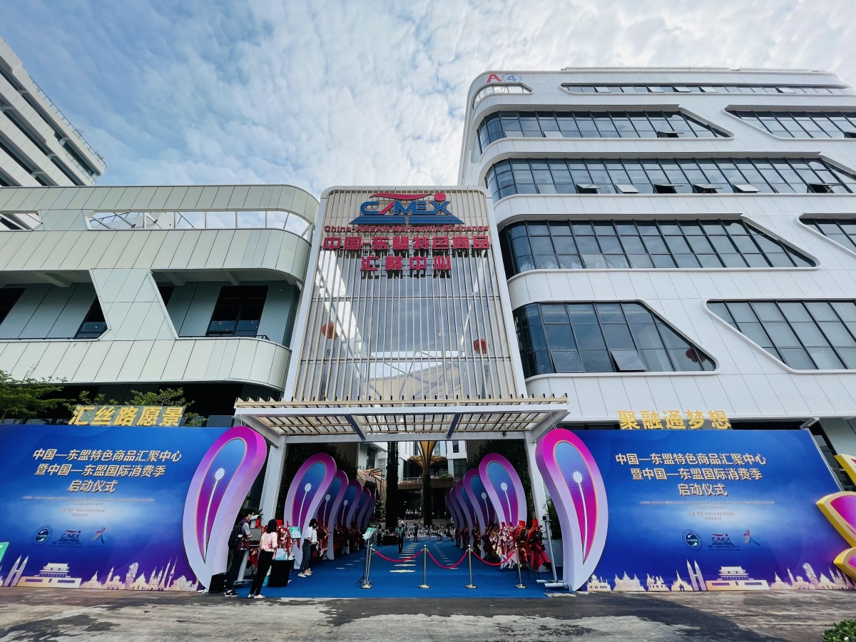 实拍中国东盟博览会,中国东盟商品