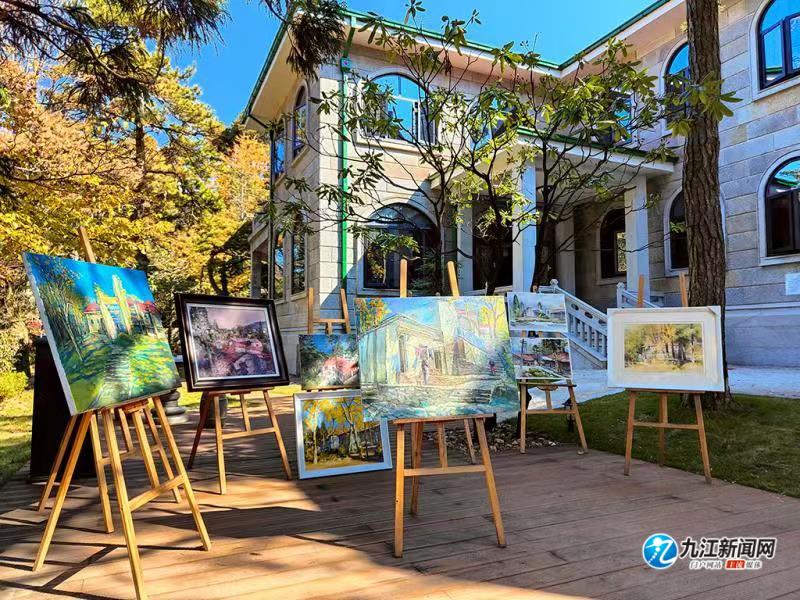 庐山油画风景作品,庐山美庐油画作品欣赏