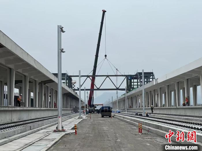池黄高铁九华山站最新航拍,池黄高铁九华山站进展