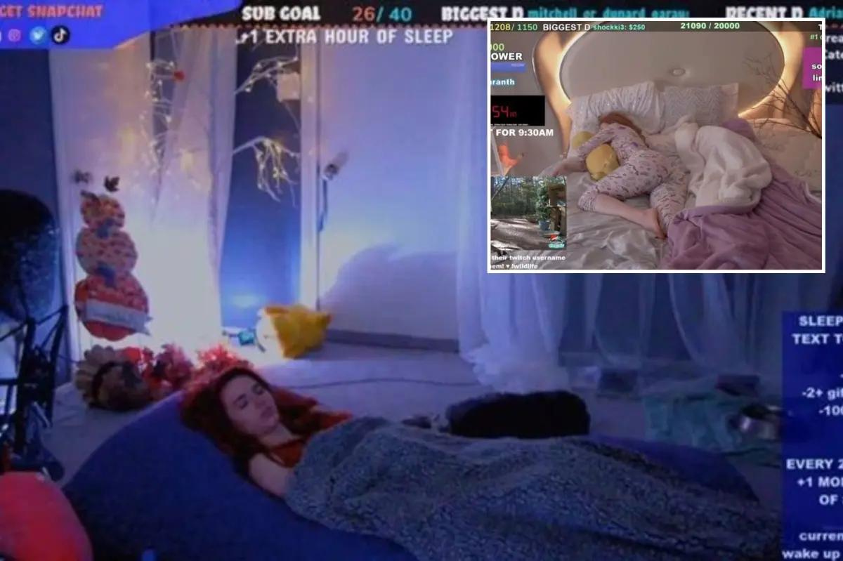 美国网红直播睡觉获热捧,美国网红直播睡觉月入200万